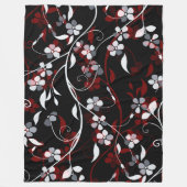 Floral Fleece Deken (Voorkant)