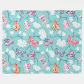 Floral Fleece Deken (Voorkant (Horizontaal))