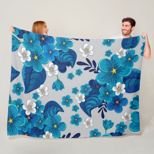 Floral Fleece Deken (In situ)