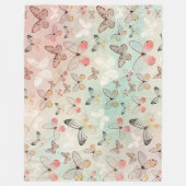 Floral Fleece Deken (Voorkant)