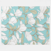 Floral Fleece Deken (Voorkant (Horizontaal))