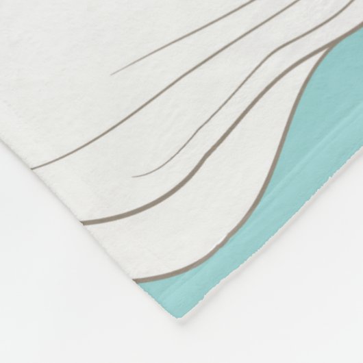 Floral Fleece Deken (Hoek)