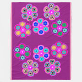 Floral Fleece Deken (Voorkant)