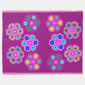 Floral Fleece Deken (Voorkant (Horizontaal))