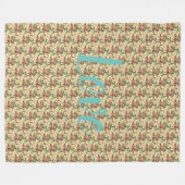 Floral Fleece Deken (Voorkant (Horizontaal))