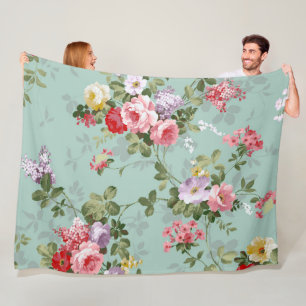 Floral Fleece Deken