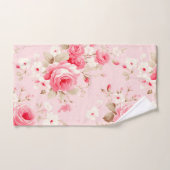 Floral Fleur sauvage rose pâle (Serviette à main)
