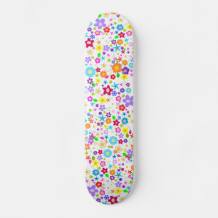 Floral fleurs motif Girls Skateboard