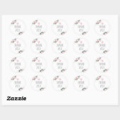 Floral Floroms Religieux Merci Sticker (Feuille)