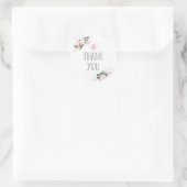Floral Floroms Religieux Merci Sticker (Sac)