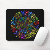 Floral Flourish Vortex Polyprismatic Muismat (Met muis)