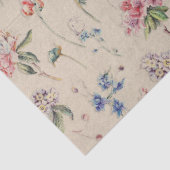  Floral Flower Pattern Pastel Cream Art Tissuepapier (Detail)