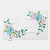 Floral Flowers Kitchen Hand Towel Theedoek (Horizontaal)