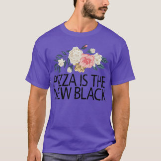 Floral Flowers Sarcastic Funny Pizza is de nieuwe T-shirt