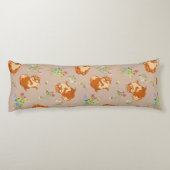 Floral Fluffy Dog Body Pillow Lichaamskussen (Achterkant)