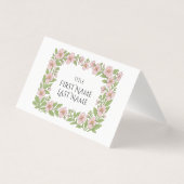 Floral Folded Card for wedding table Kaart (Voorkant)