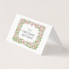 Floral Folded Card for wedding table Kaart