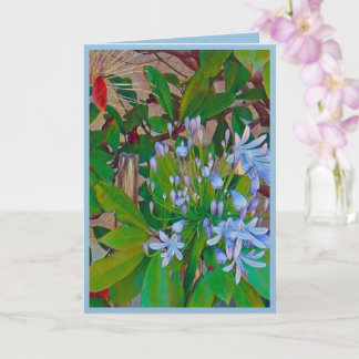 Floral Folded Greeting Card Kaart