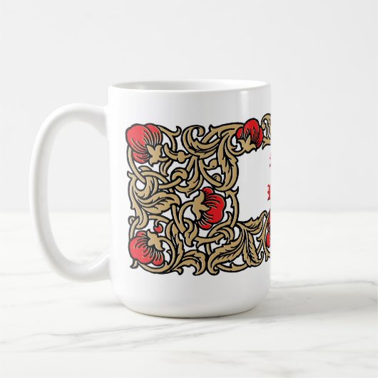 Floral Foliage Koffiemok (Links)