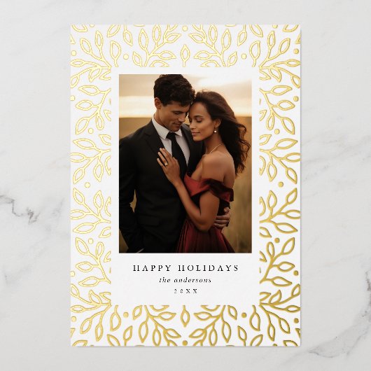 Floral Folie Prettige feestdagen (Voorkant)