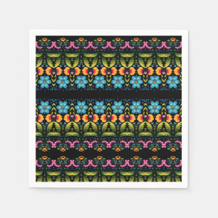 Floral Folk Art Modern Servet