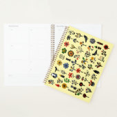 Floral folk coloré et oiseaux (Devant avec enveloppe)