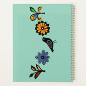 Floral folk coloré et oiseaux (Dos)