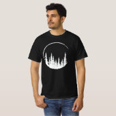 Floral Forest Circle Tree Loing Forest Tree T-shirt (Voorkant volledig)