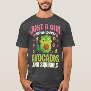 Floral Forest Dierenvriend Girls Women Cute Avocad T-shirt