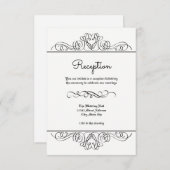 Floral Formel - Invitation Réception (Devant / Derrière)