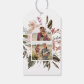  Floral foto met naam Cadeaulabel (Achterkant)