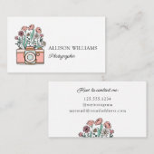  Floral fotograaf Visitekaartje (Voorkant / Achterkant)