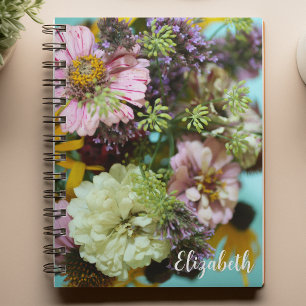 Floral Fotografie Elegant Wildflowers Custom Notitieboek