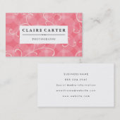 Floral fotografie visitekaartje (Voorkant / Achterkant)