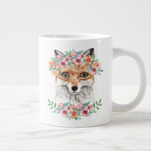 Floral Fox Extra Grote Beker (Rechts)