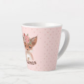 Floral Fox Latte Mok (Rechterhoek)