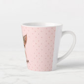 Floral Fox Latte Mok (Rechts)