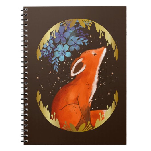Floral Fox Notitieboek (Voorkant)