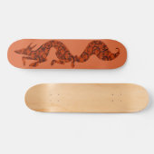 Floral Fox Skateboard (Horizontaal)