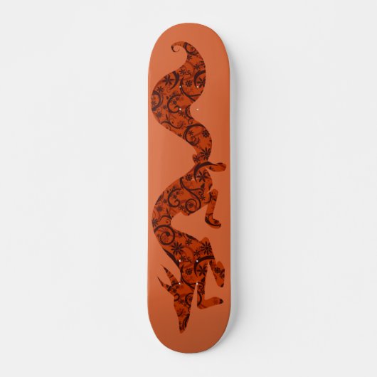 Floral Fox Skateboard (Voorkant)