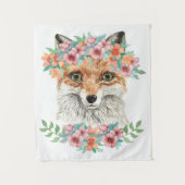 Floral Fox Wandkleed (Voorkant)