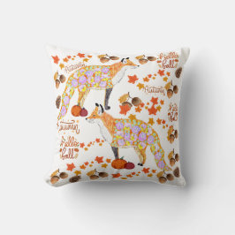 Floral Foxy Herfst Kussen
