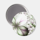 Floral Fractal Art Magneet (Voorkant / Achterkant)