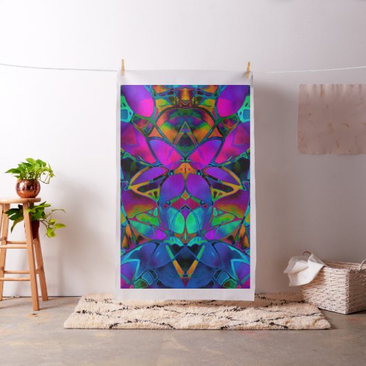 Floral fractal Art Stof (Voorbeeld)