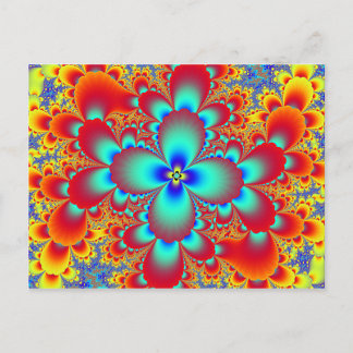 Floral Fractal Briefkaart
