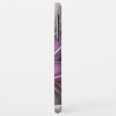 Floral Fractal Modern Abstract Bloemroze grijs Case-Mate iPhone Case (Achterkant/links)