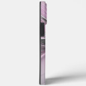 Floral Fractal Modern Abstract Bloemroze grijs Case-Mate iPhone Case (Achterkant / Rechts)