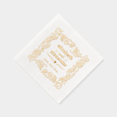 Floral Frame Mariée Groom Noms Mariage Couple (Droite)