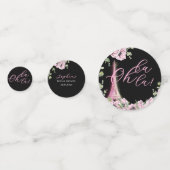 Floral français Oh la la Douche Table Confetti (Devant)