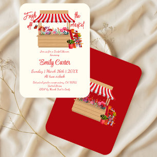 Floral Fresh van de markt Vrijgezellenfeest Kaart